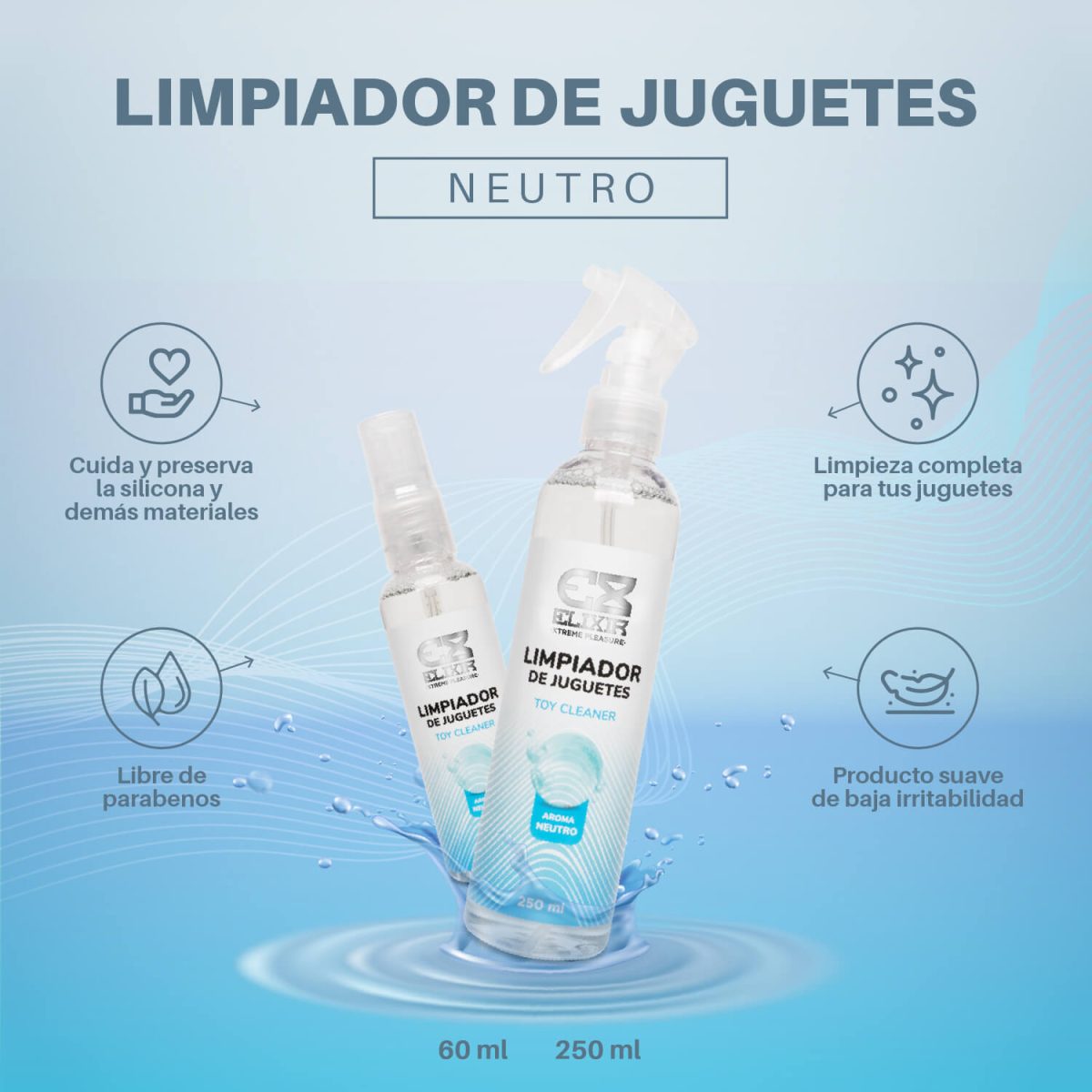 Limpiador De Juguetes Neutro Elixir 250ML
