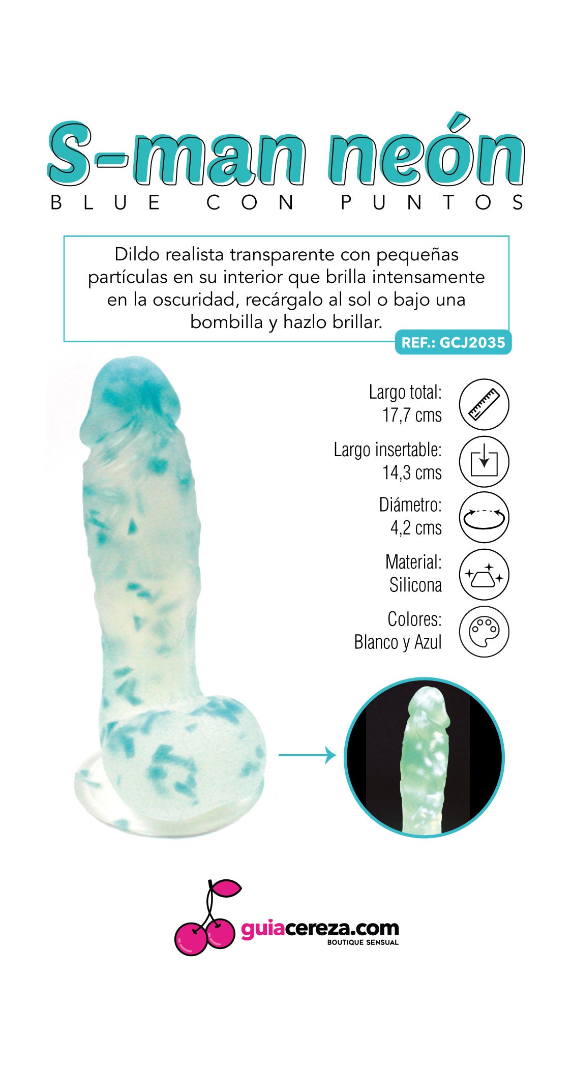 Dildo S-man Neon Pixie