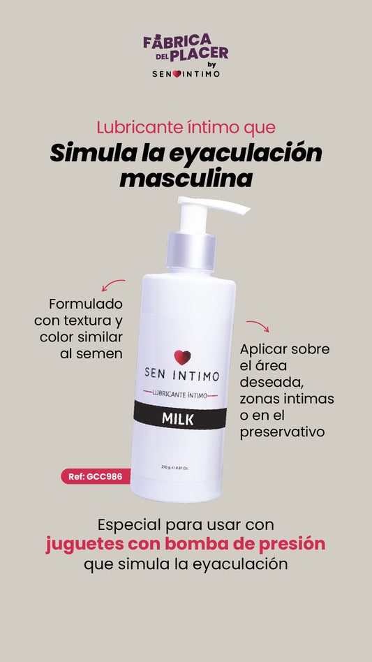 Lubricante Íntimo Milk Semen Artificial x 250 ml by Sen Íntimo