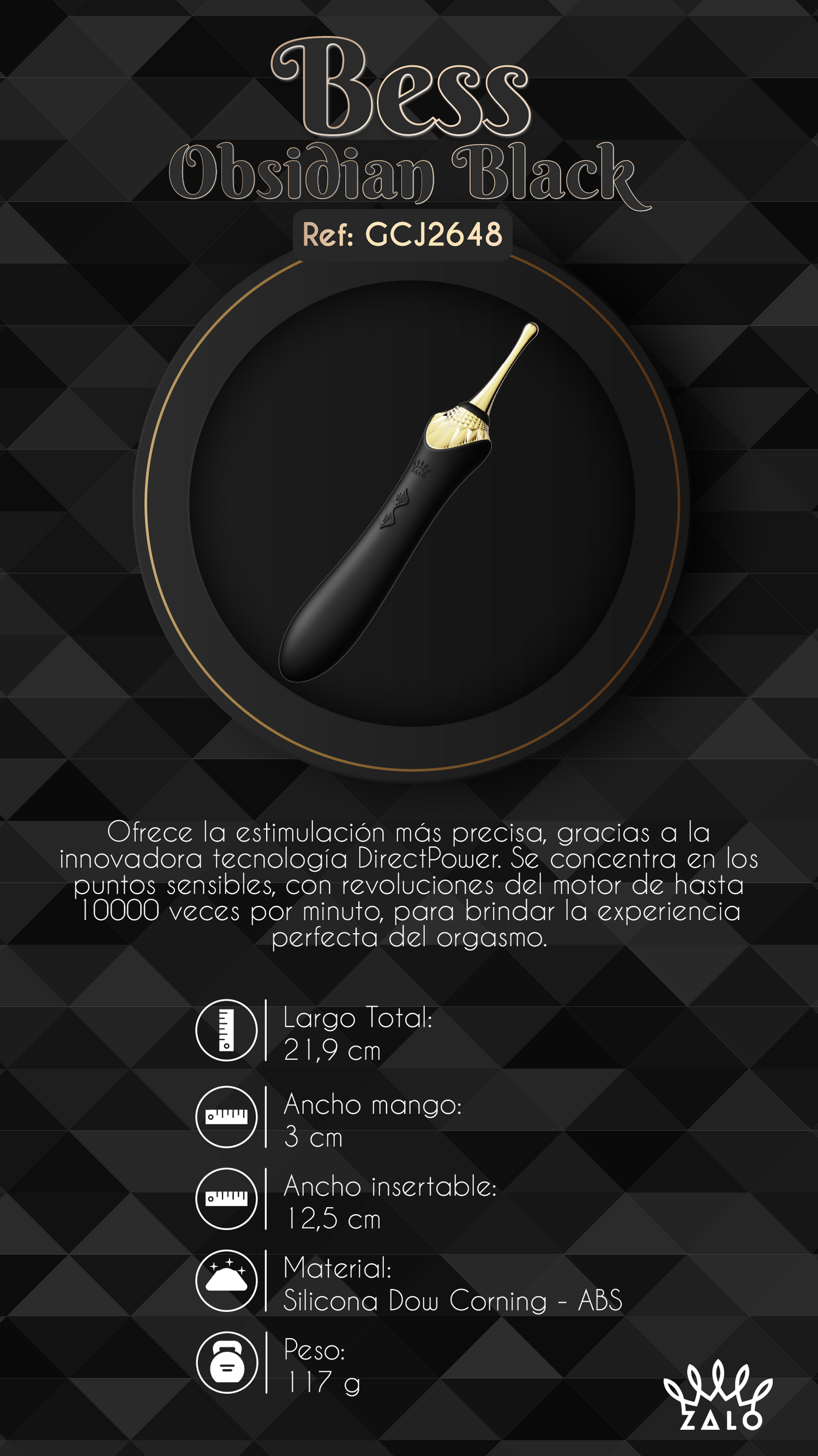 Vibrador Clitorial de Lujo Bess By Zalo