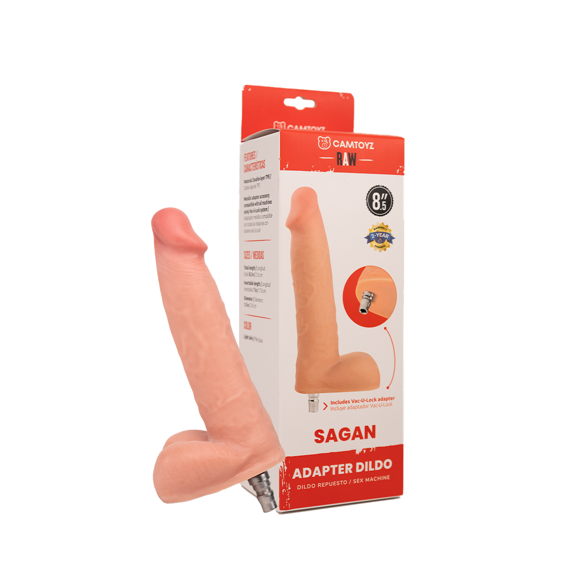 Dildo Ultrarealista Sagan(Repuesto Sex Machine) Camtoyz