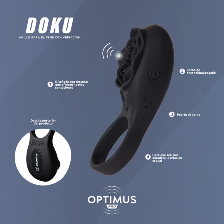 Anillo Vibrador Doku Con App Camtoyz