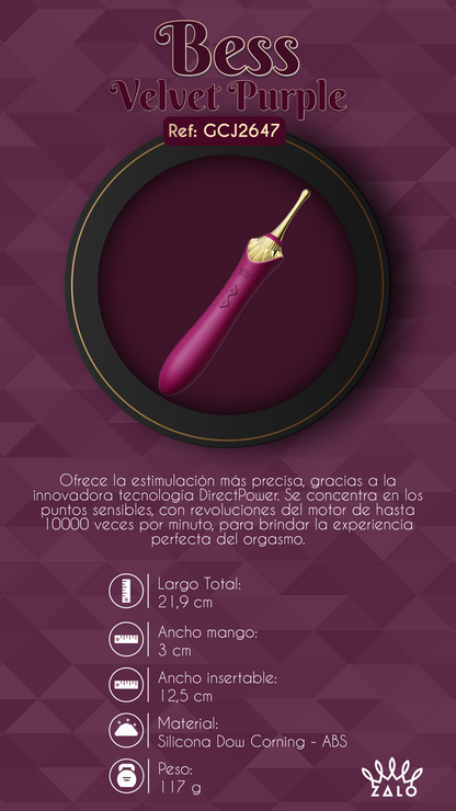 Vibrador Clitorial de Lujo Bess By Zalo