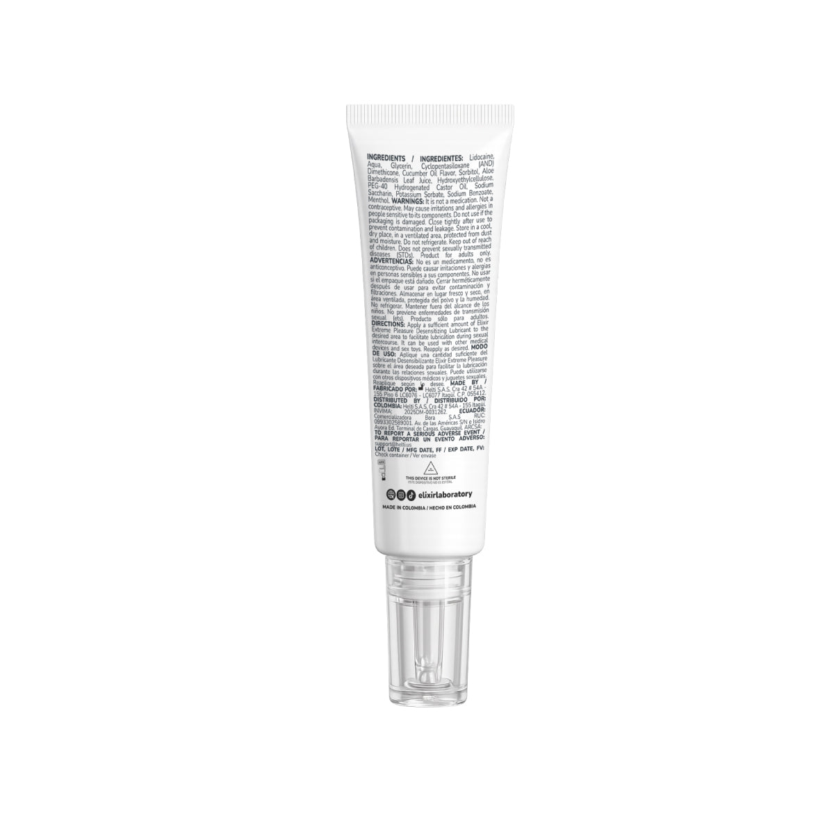 Elixir Anesty 30ml Lubricante íntimo Anal Desensibilizante