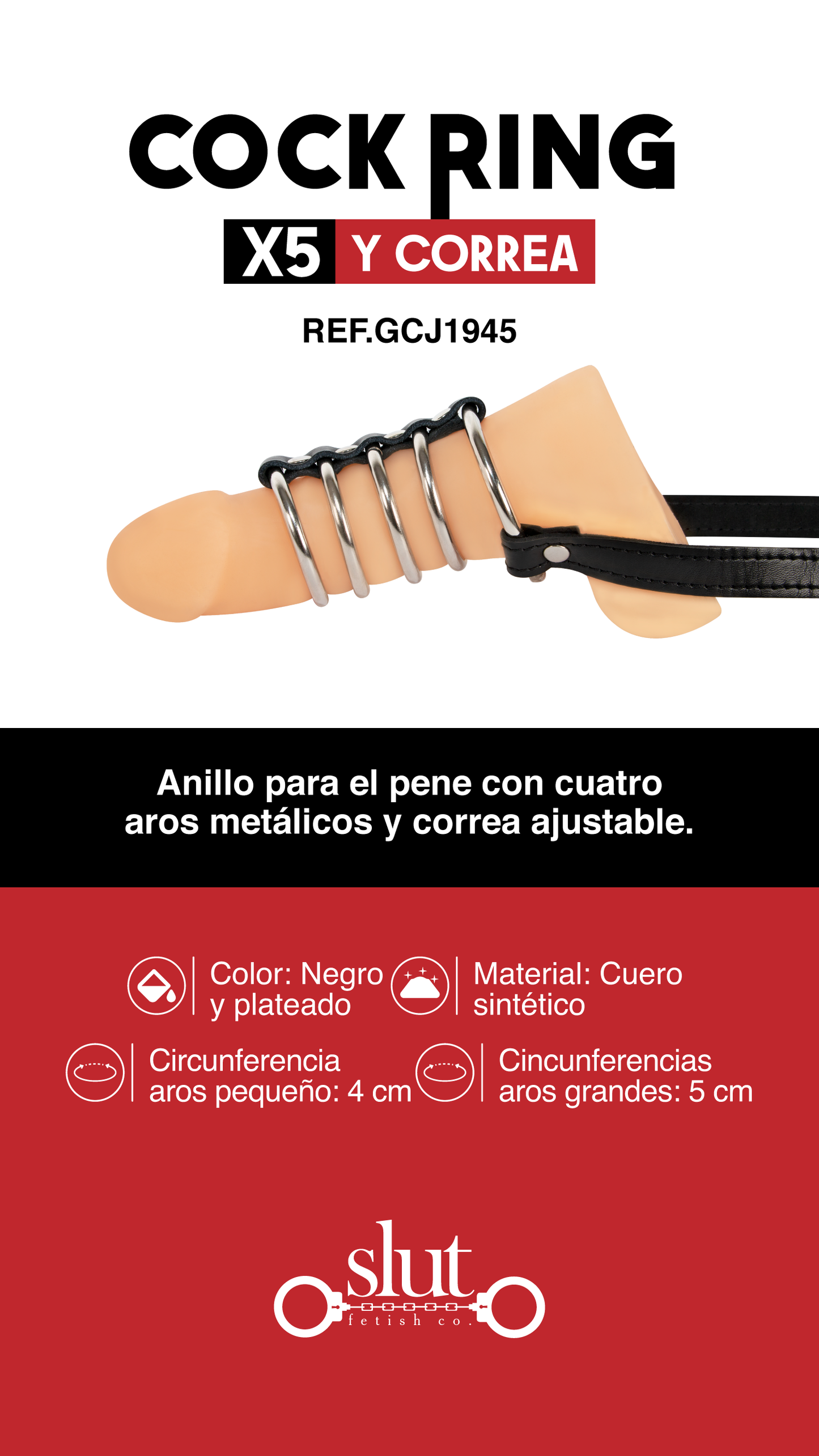 Cock Ring X5 y Correa