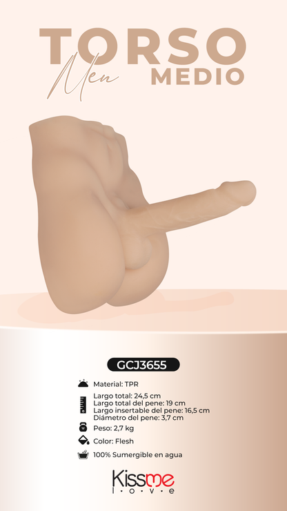 Torso Men Medio Flesh